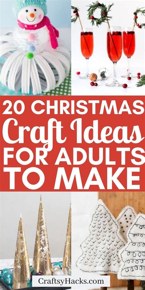 20 Easy Christmas Crafts For Adults Easy Christmas Crafts Cheap