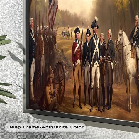 revolutionary march american army oil painting myphotostation