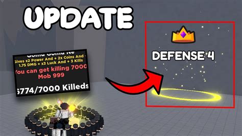 New Defense 4 Mini Update In Anime Evolution Simulator New Gomu