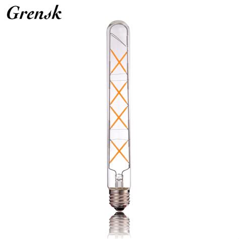 Grensk T Mm W Led Filament Light Bulb Edison Tubular X Style