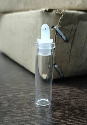 Transparent Ml Homeopathic Glass Vial With Conical Cork For Storage