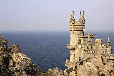 Swallows Nest Crimea Rock Black Sea Castle Palace Rocks Sea