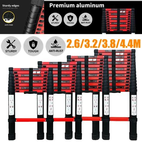 2 6 4 4M HEAVY DUTY Multi Purpose Aluminium Telescopic Folding Ladder