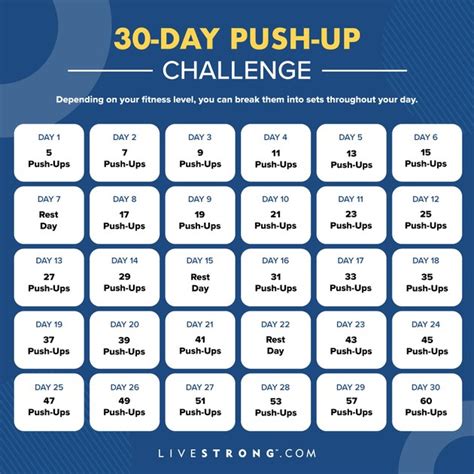 The 30 Day Push Up Challenge