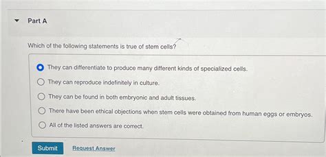 Solved Part Awhich Of The Following Statements Is True Of Chegg