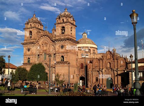 Cusco Cathedral Elegant Landmark On Plaza De Armas Square In Cusco