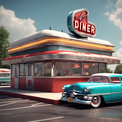 1950s Diner Exterior