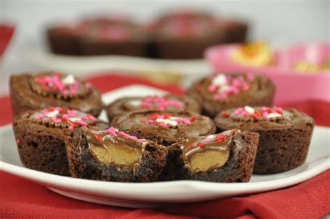 Peanut Butter Cup Brownie Bites Wishes And Dishes