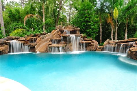 Simple Luxury Pools With Waterfalls With New Ideas | Home decorating Ideas