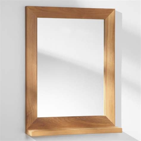 Teak Bathroom Mirror Rispa