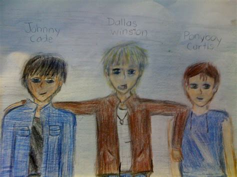 Johnny, Dally, Ponyboy-Colored by PurpleBunny24 on DeviantArt