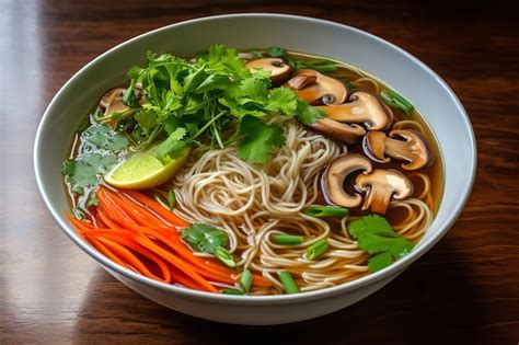 Premium AI Image | Easy Vegetarian Pho Soup Recipe