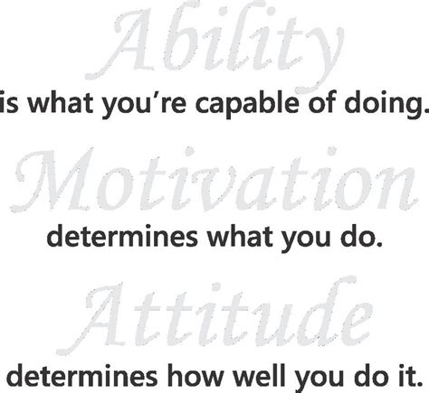 Ability Motivation Attitude Wall Quote Wall Decal Art Decor Etsy