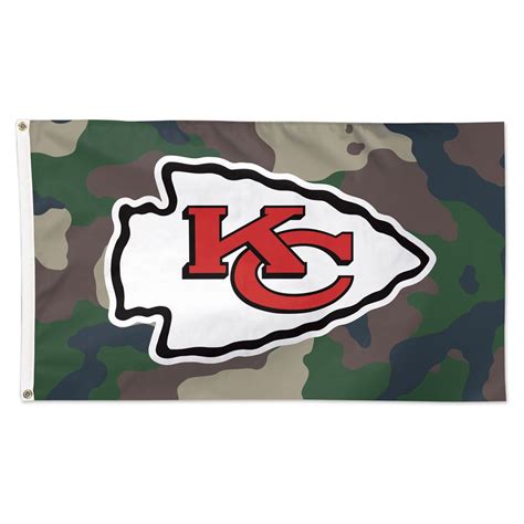 Kansas City Chiefs Camo Deluxe 3 X 5 Flag By Wincraft Mo Sports