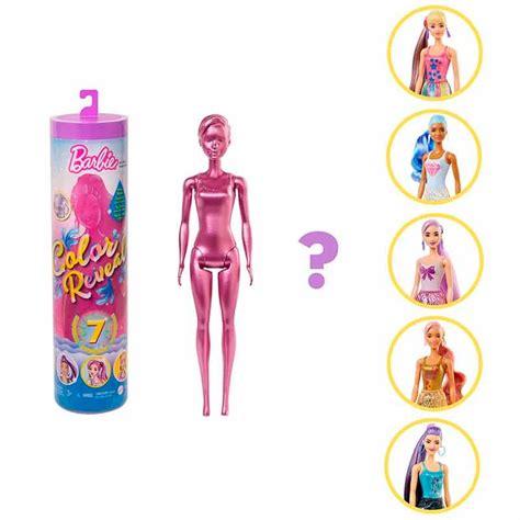 Boneca Barbie Color Reveal Surpresas Brilhante Gwc Mattel