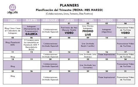 Cómo Planificar el Calendario de Publicación de Instagram Educación