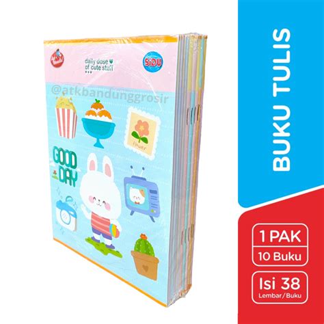 Jual Buku Tulis Merek Sidu Isi 38 Lembar 1 Pak Isi 10 Buku Shopee