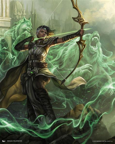 Vivien Champion Of The Wilds MtG Art From War Of The Spark Set By