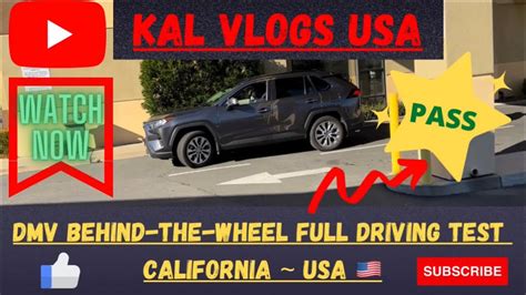 New California Dmv Behind The Wheel Driving 🚗test Video📸💯pass ~tips~walk Through~4k Dmv Usa