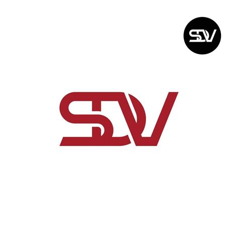 letter sdv monogram logo design  vector art  vecteezy