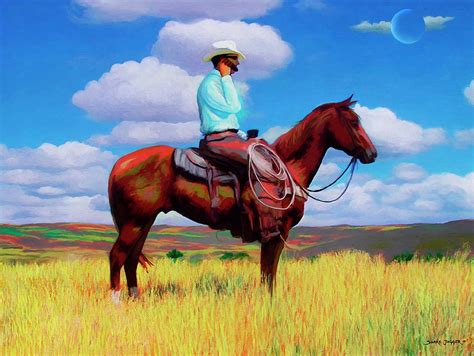 Modern Cowboy Digital Art by Snake Jagger - Fine Art America