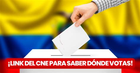 Elecciones Ecuador 2023 Dónde voto 2023 LINK CNE para la segunda