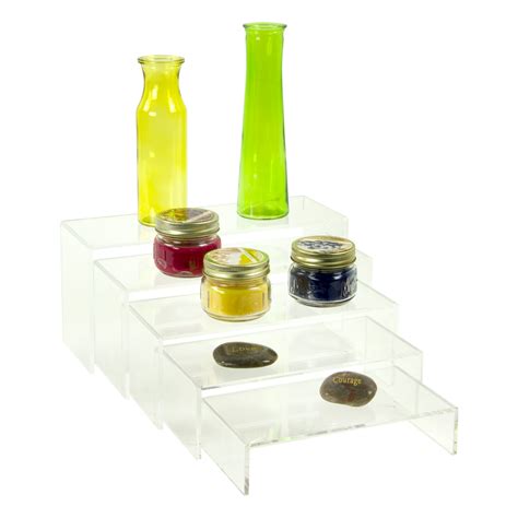 Acrylic U Risers Set Of 5 Plastic Display Shoppopdisplays