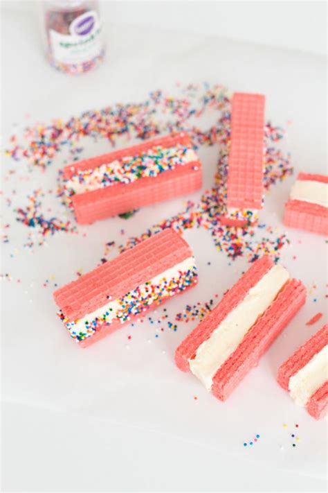 Strawberry Wafer Ice Cream Sandwiches - Jamie Kamber | Recipe | Ice ...