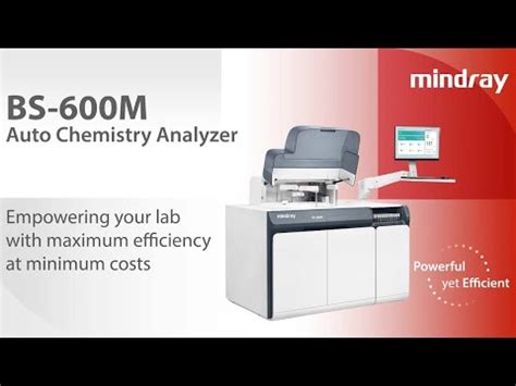 Bs M Product Video Mindray Biochemistry Analyzer New Launch