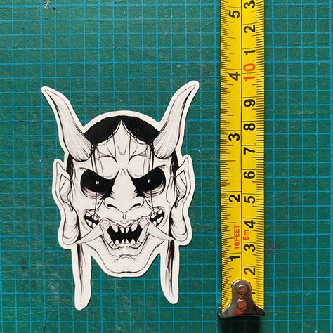 Oni Vinyl Sticker Etsy