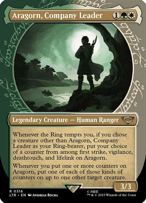 Aragorn, Company Leader (Showcase) Price from mtg The Lord of the Rings ...