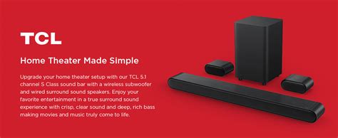 Amazon TCL 5 1ch Sound Bar With Wireless Subwoofer S4510 2023