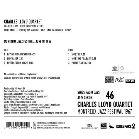 Charles Lloyd Quartet Montreux Jazz Festival Yes