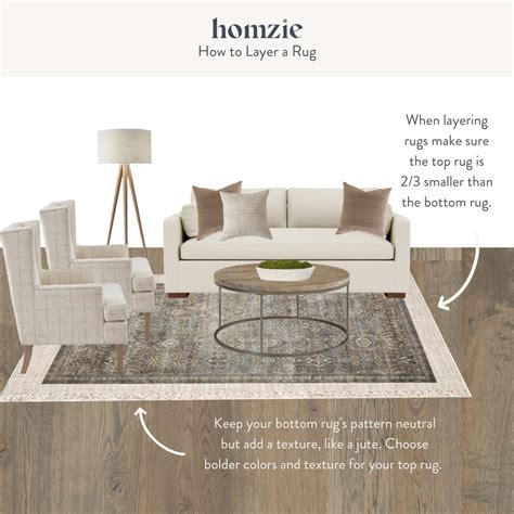 How To Layer Rugs Like A Pro — Homzie Designs