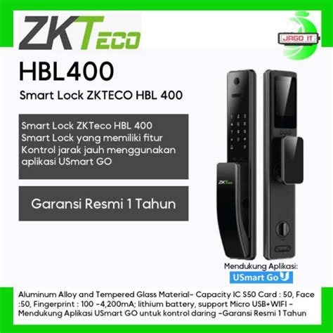 Jual Smart Lock Handle Pintu Digital ZKTeco HBL 400 With Smart