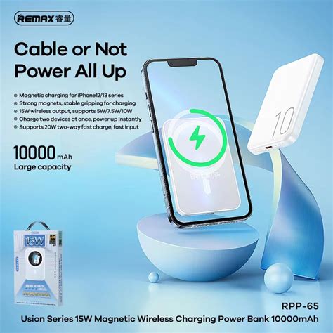 Remax Rpp Magnetic Wireless Mah Power Bank W Wireless Pd