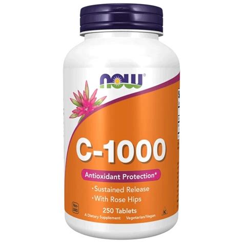 Now Foods Vitamin C With Rose Hips Tablets Antioxidant Protection