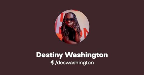 Destiny Washington Instagram Tiktok Linktree