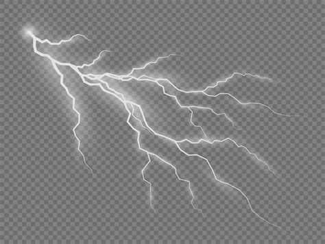 Premium Vector | Realistic thunderstorm White lighting Light shine Explosion bolt lightning ...