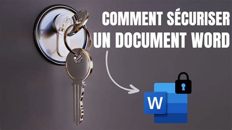 La Meilleur M Thode Pour Prot Ger Un Document Word Avec Un Mot De Passe