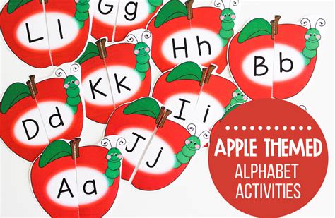 Apple Themed Alphabet Activities - Make Take & Teach