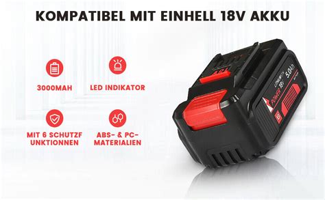 Original Ah Ersatzakku F R Einhell V Akku Power X Change Lithium