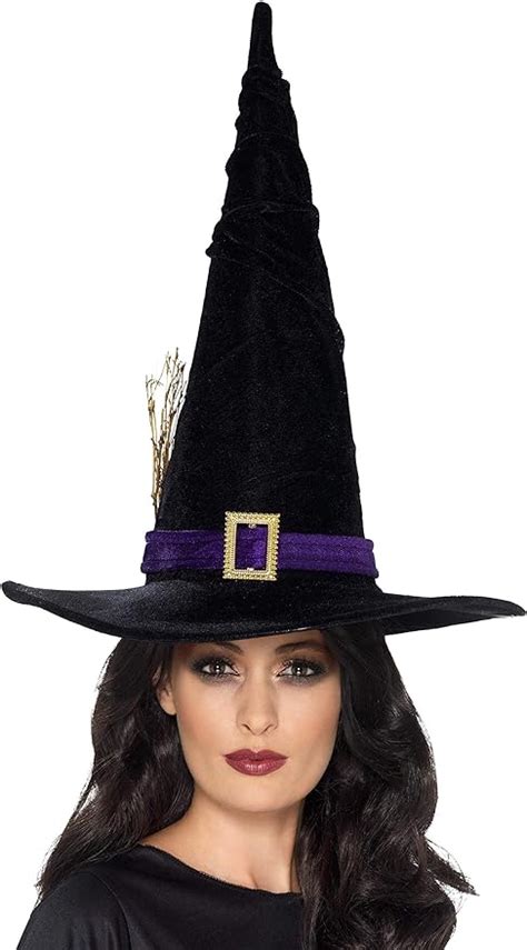 Smiffys Witch Hat With Twigs And Buckle Black Uk Toys And Games