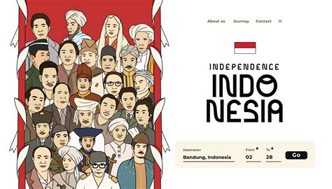 Selamat Hari Kemerdekaan Indonesia Translation Happy Indonesian Independence Day Illustration