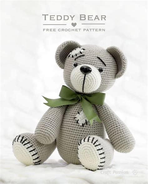 Free And Cute Crochet Bear Patterns Made From Yarn