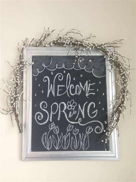 Pin By Emily Cornwall On Chalkboard Art Spring Chalkboard Spring