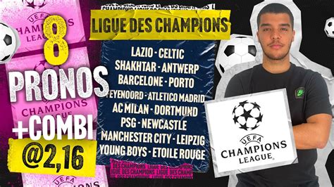 Pronostic Ligue Des Champions Psg Newcastle Ac Milan Dortmund