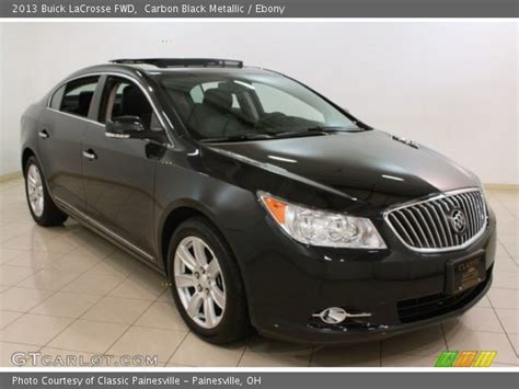 Carbon Black Metallic 2013 Buick LaCrosse FWD Ebony Interior