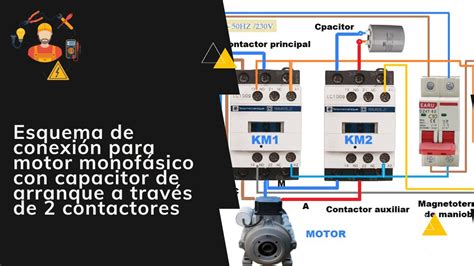 Esquema De Conexi N Para Motor Monof Sico Con Capacitor De Arranque A