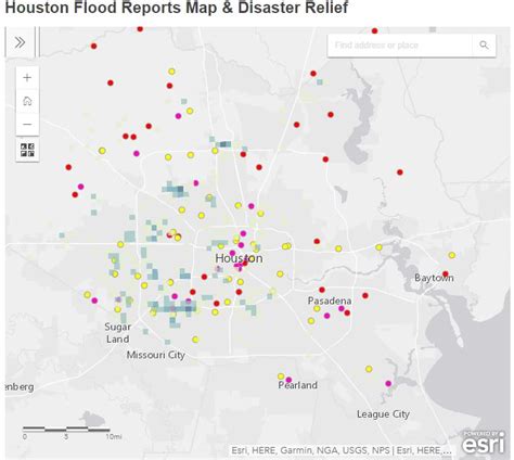 Houston Flood Reports Map & Disaster Relief